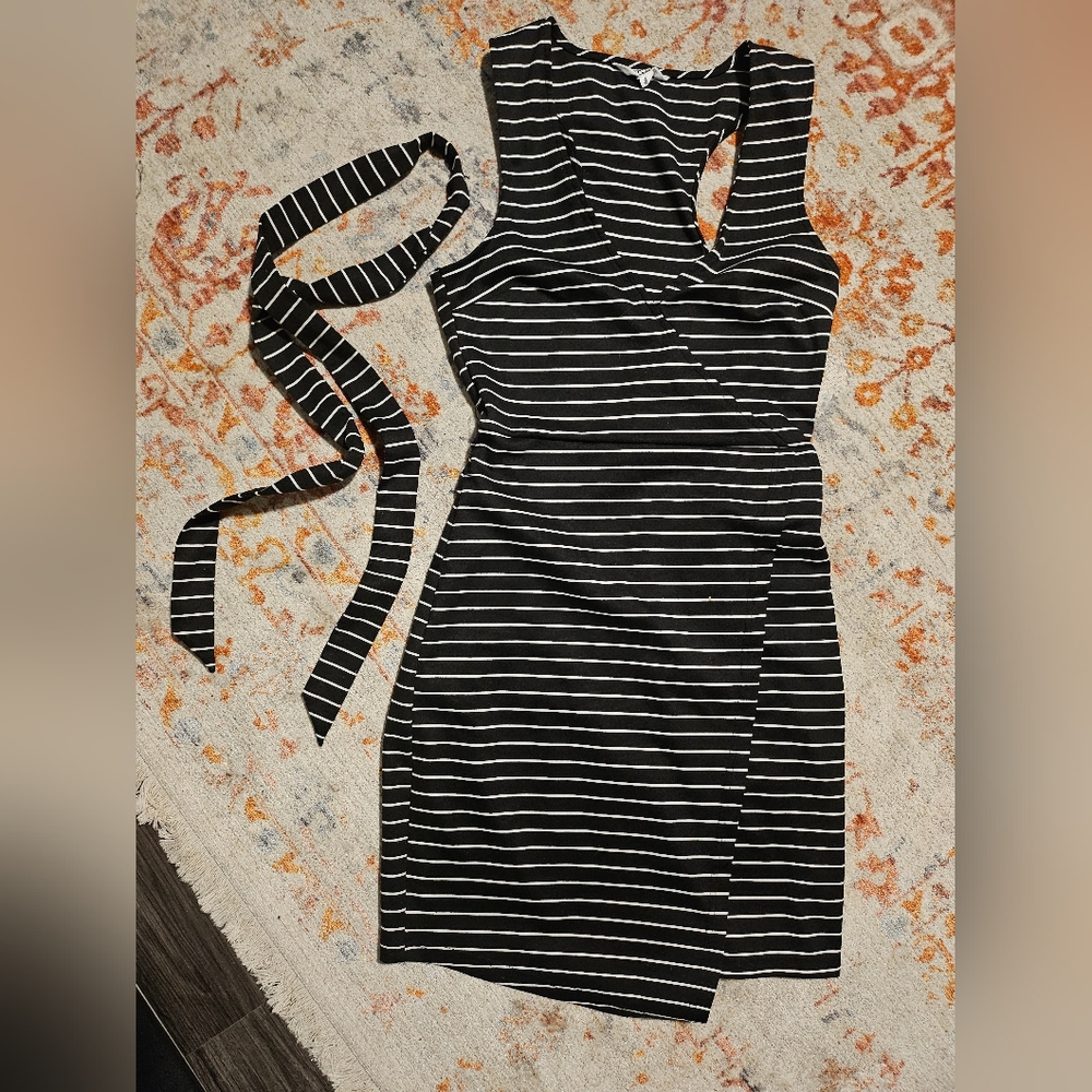 Jack by BB Dakota Faux-wrap Halter Dress